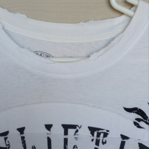 Affliction Lime Green & White Live Fast 1973 Men's Shirt - Picture 9 of 14